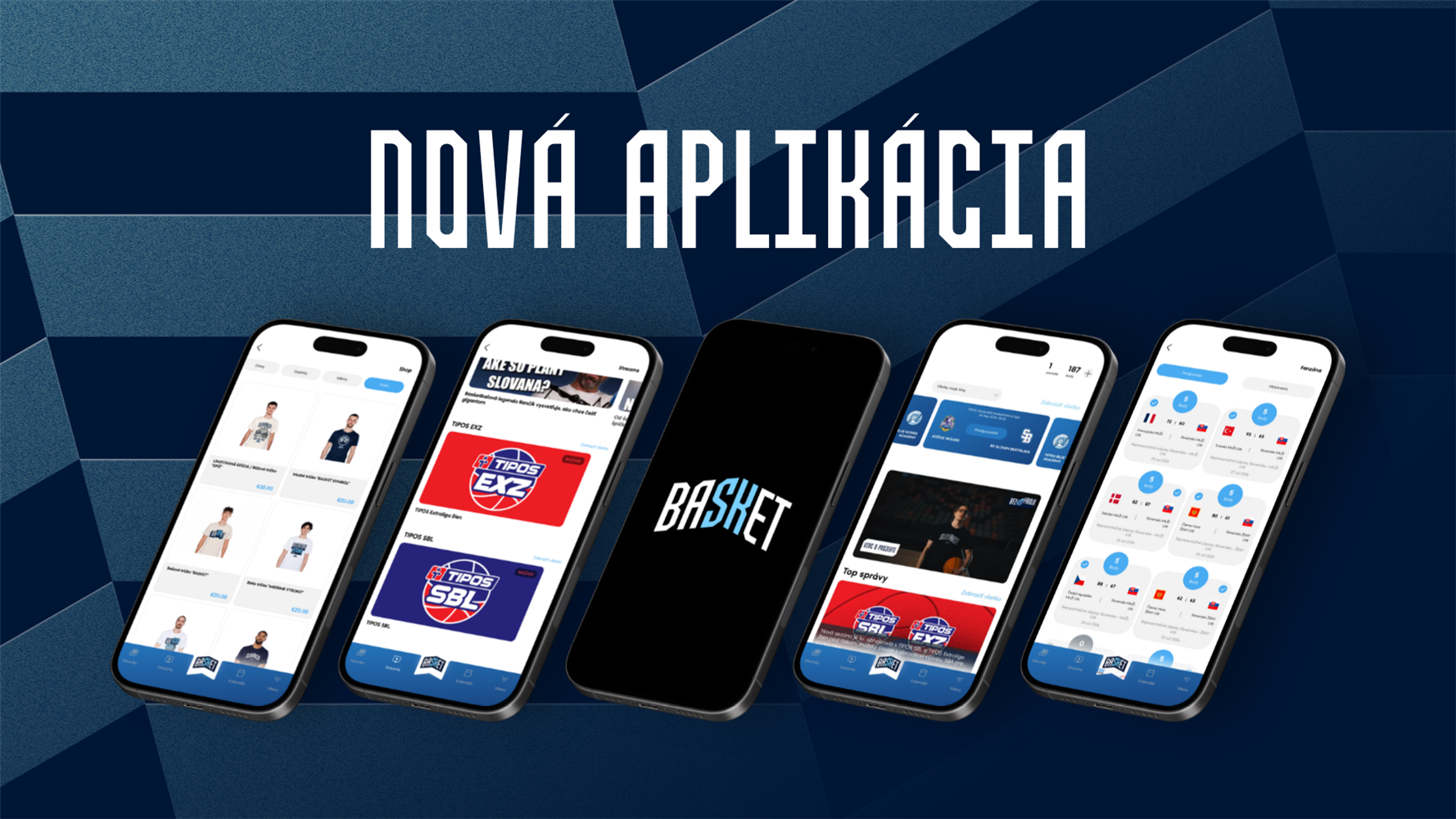 Mobilná aplikácia Slovak Basket